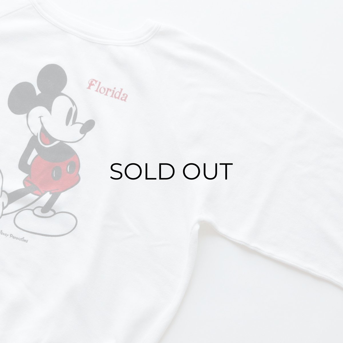 画像3: 〜80's UNKNOWN BRAND MICKEY PRINT CREW NECK SWEAT "Florida" (3)