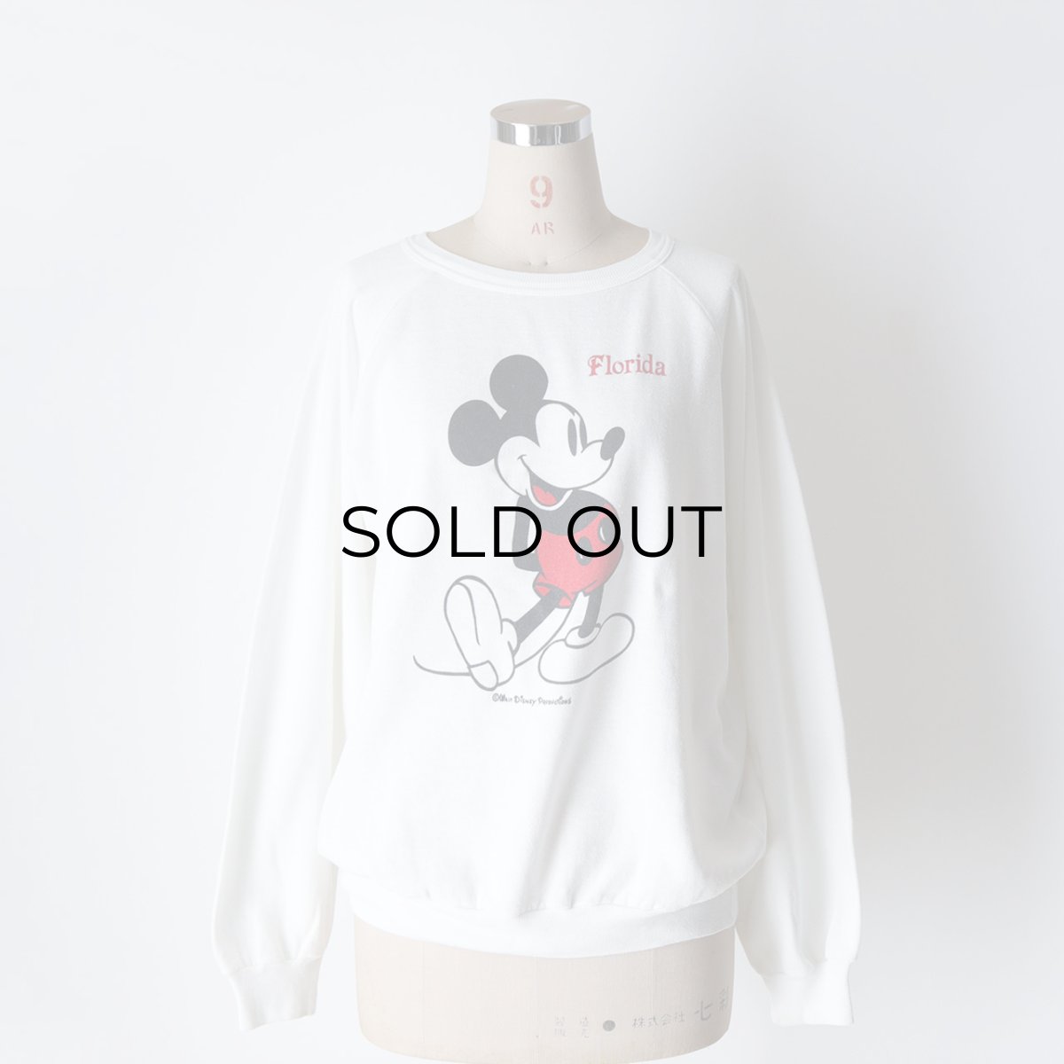 画像11: 〜80's UNKNOWN BRAND MICKEY PRINT CREW NECK SWEAT "Florida" (11)