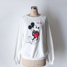 画像11: 〜80's UNKNOWN BRAND MICKEY PRINT CREW NECK SWEAT "Florida" (11)