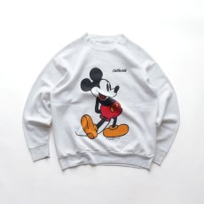 画像1: 80's Sherry MICKEY PRINT CREW NECK SWEAT "California" (1)