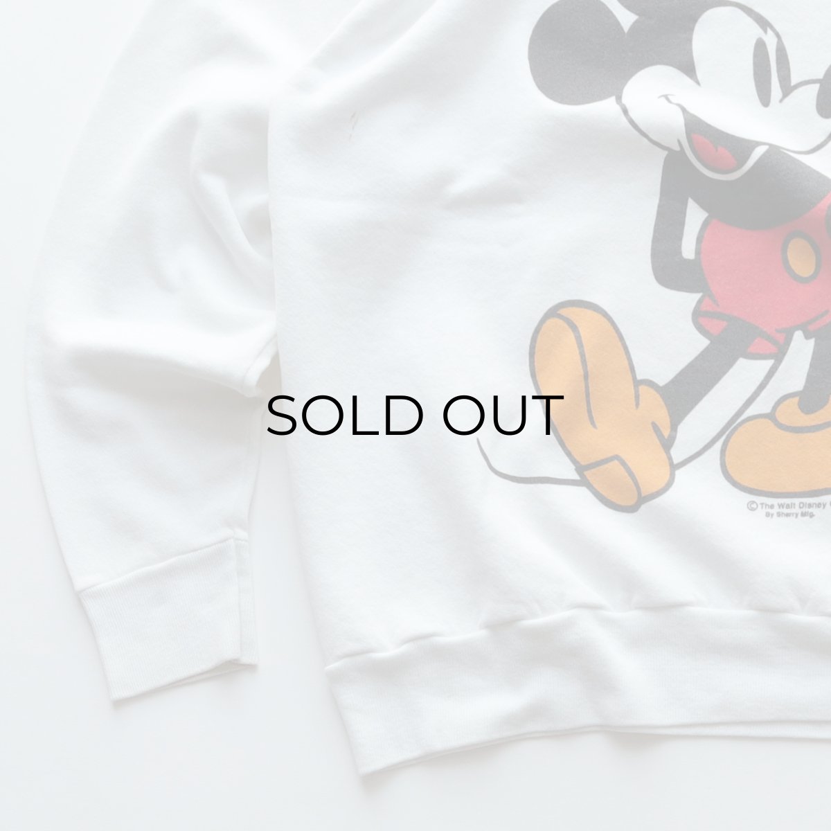 画像4: 80's Sherry MICKEY PRINT CREW NECK SWEAT "California" (4)