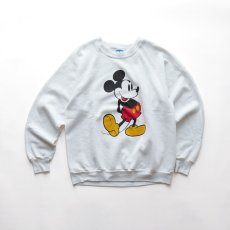 画像1: 80's Disney CHARACTER FASHIONS "MICKEY" PRINT CREW NECK SWEAT "MADE IN USA" (1)