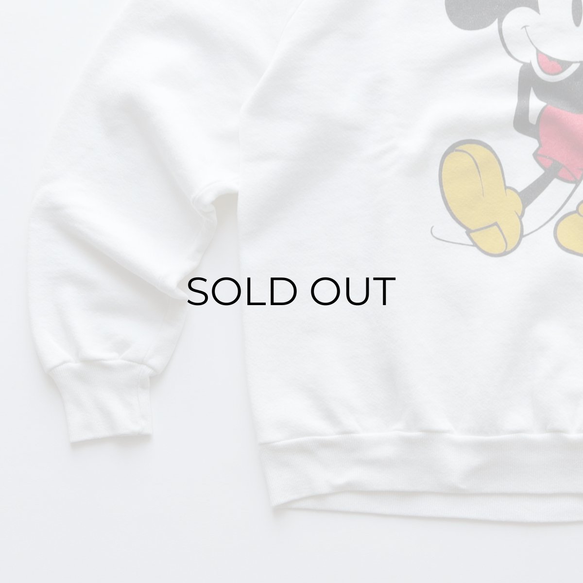 画像4: 80's Disney CHARACTER FASHIONS "MICKEY" PRINT CREW NECK SWEAT "MADE IN USA" (4)