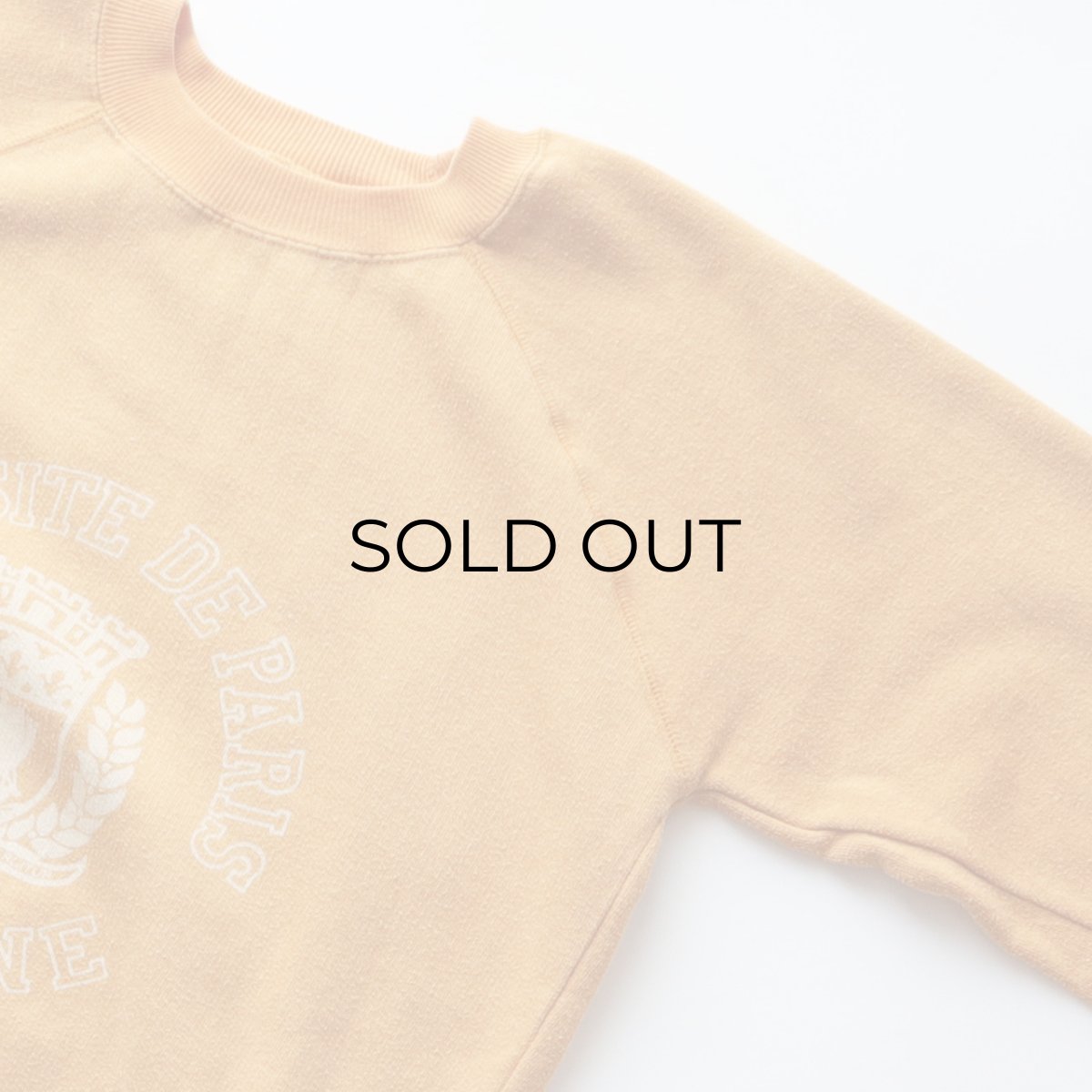 画像3: 〜80's UNKNOWN BRAND PRINT CREW NECK SWEAT "UNIVERSITE DE PARIS" "fabrique au Portugal" (3)