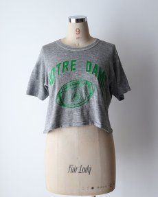 画像11: 〜80's RUSSELL  PRINT S/S CROPPED TEE "NOTRE DAME" (11)