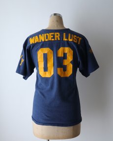画像14: 80's UNKNOWN BRAND COTTON W-PRINT S/S V NECK FOOTBALL TEE "WILKERSON'S PANTHERS" (14)