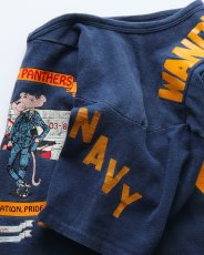 画像7: 80's UNKNOWN BRAND COTTON W-PRINT S/S V NECK FOOTBALL TEE "WILKERSON'S PANTHERS" (7)