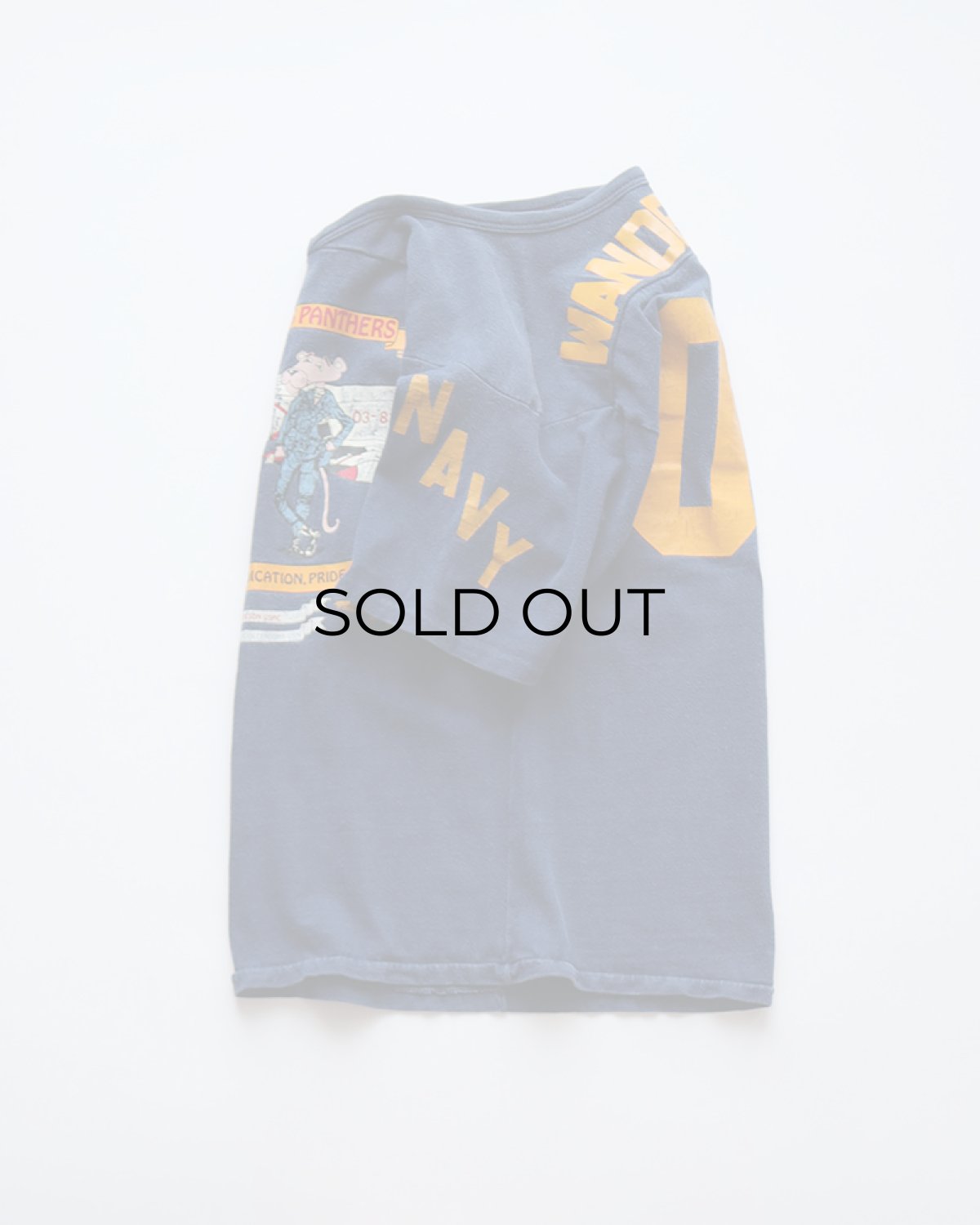 画像2: 80's UNKNOWN BRAND COTTON W-PRINT S/S V NECK FOOTBALL TEE "WILKERSON'S PANTHERS" (2)