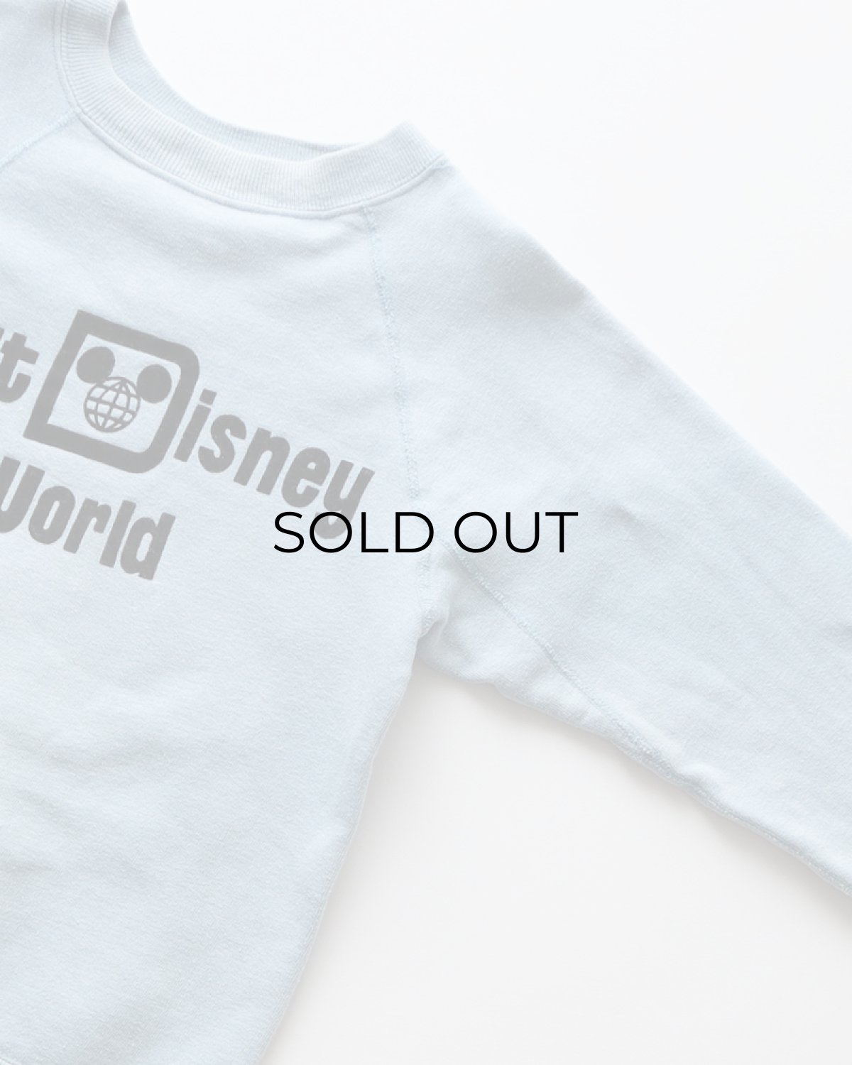 画像3: 70's Walt Disney World FLOCK PRINT CREW NECK SWEAT (3)