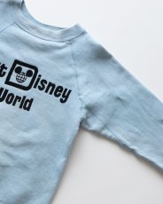 画像3: 70's Walt Disney World FLOCK PRINT CREW NECK SWEAT (3)