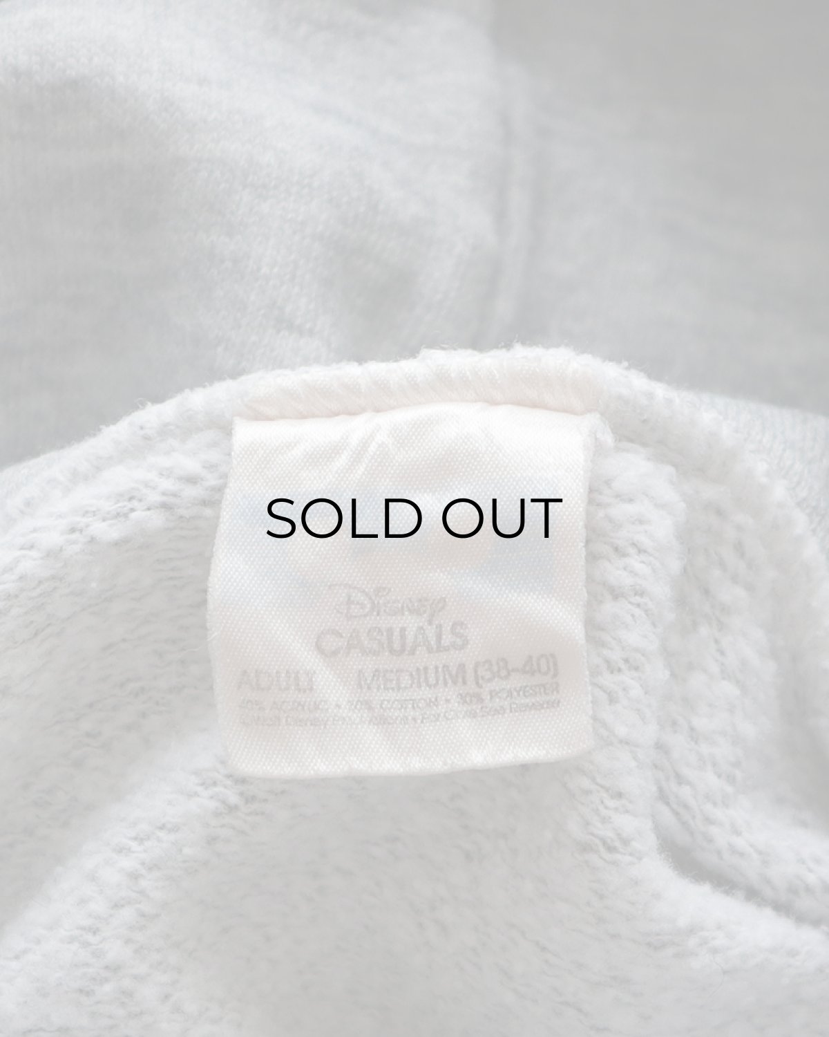 画像6: 80's Disney CASUALS "MICKEY" PRINT 2-TONE SWEAT PULLOVER PARKA (6)