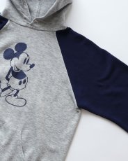 画像3: 80's Disney CASUALS "MICKEY" PRINT 2-TONE SWEAT PULLOVER PARKA (3)