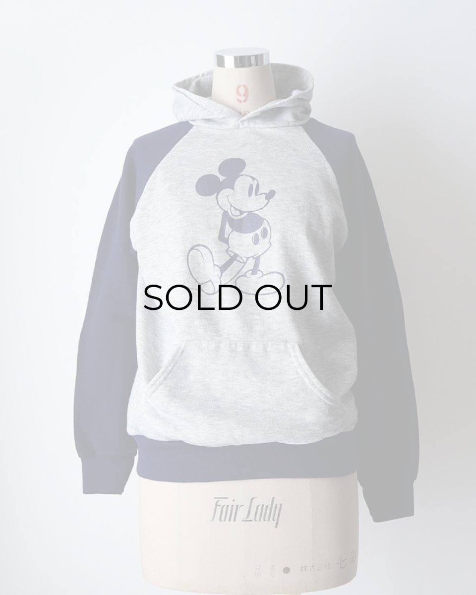 画像10: 80's Disney CASUALS "MICKEY" PRINT 2-TONE SWEAT PULLOVER PARKA (10)