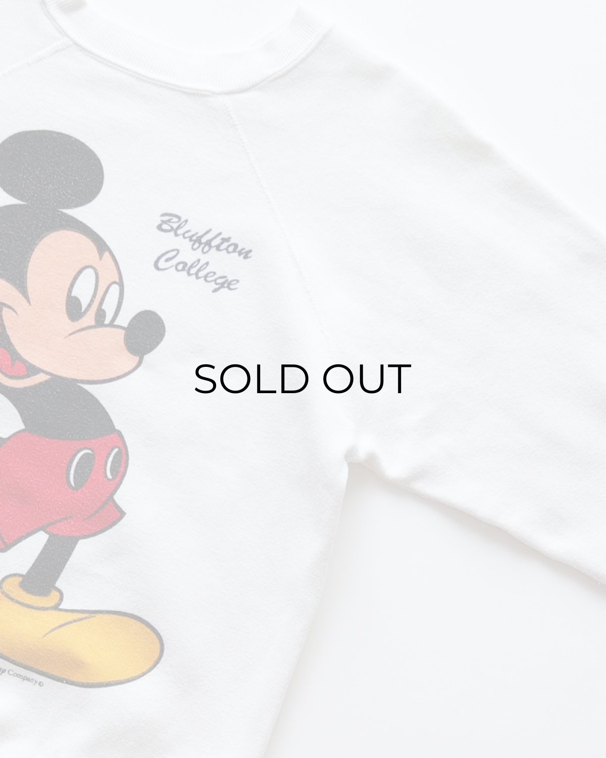画像3: 〜90's UNKNOWN BRAND "MICKEY" PRINT CREW NECK SWEAT "Bluffton College" (3)