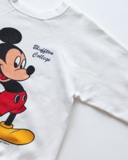 画像3: 〜90's UNKNOWN BRAND "MICKEY" PRINT CREW NECK SWEAT "Bluffton College" (3)