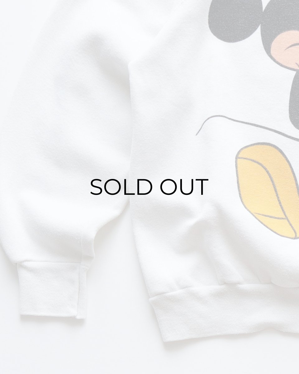 画像4: 〜90's UNKNOWN BRAND "MICKEY" PRINT CREW NECK SWEAT "Bluffton College" (4)