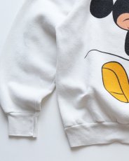 画像4: 〜90's UNKNOWN BRAND "MICKEY" PRINT CREW NECK SWEAT "Bluffton College" (4)