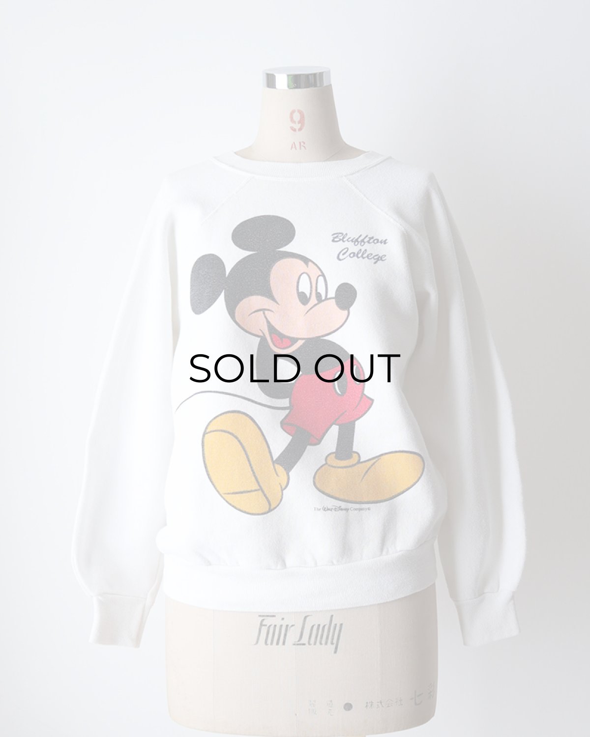 画像11: 〜90's UNKNOWN BRAND "MICKEY" PRINT CREW NECK SWEAT "Bluffton College" (11)