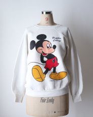 画像11: 〜90's UNKNOWN BRAND "MICKEY" PRINT CREW NECK SWEAT "Bluffton College" (11)