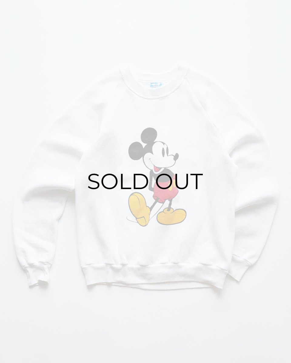 画像1: 〜80's Disney CHARACTER FASHIONS "MICKEY" PRINT CREW NECK SWEAT "MADE IN USA" (1)