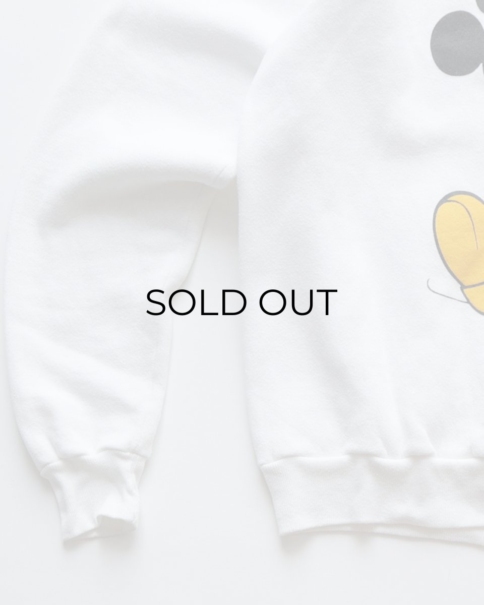 画像4: 〜80's Disney CHARACTER FASHIONS "MICKEY" PRINT CREW NECK SWEAT "MADE IN USA" (4)