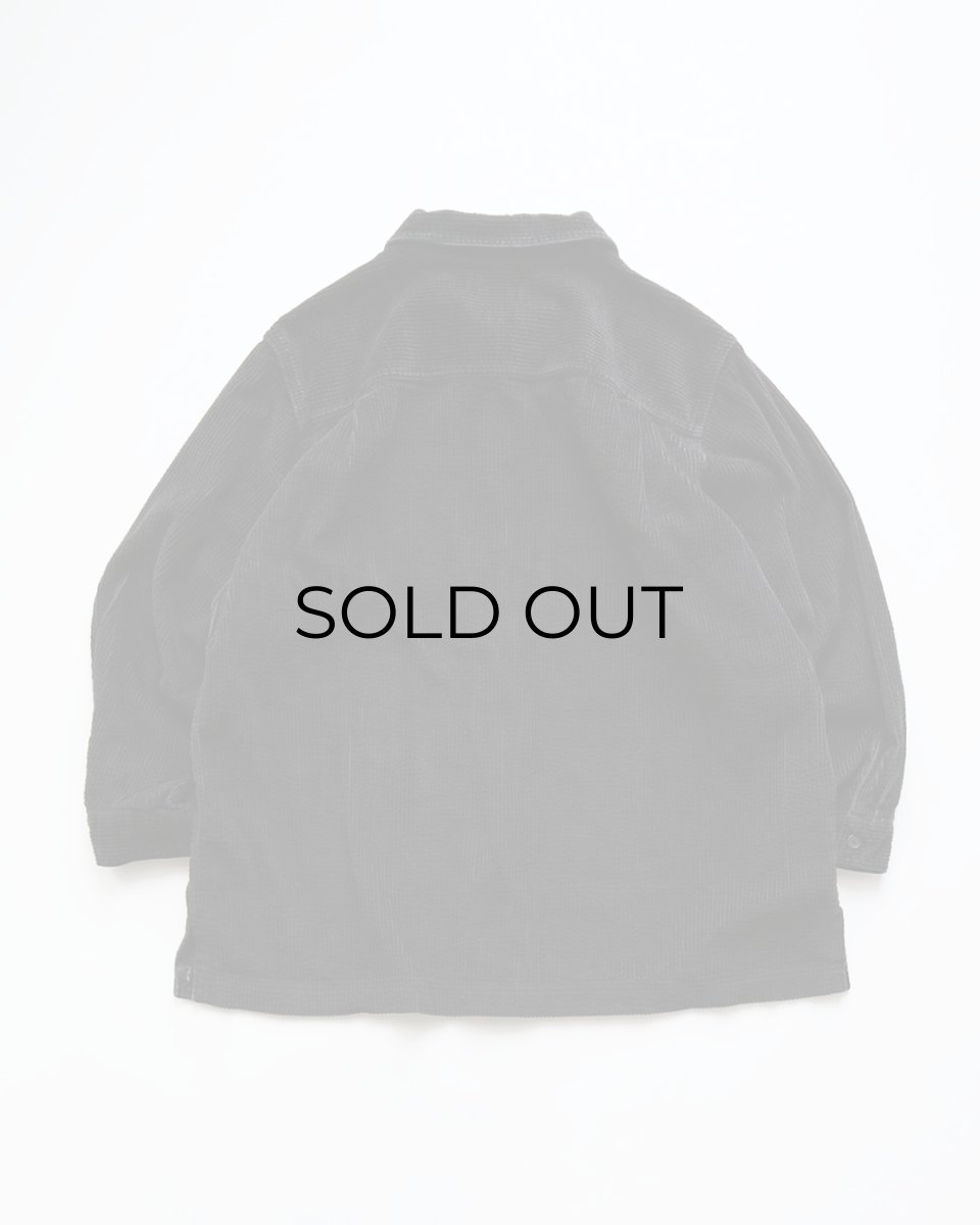 画像2: L.L. Bean BLACK COTTON WIDE WALE CORDUROY BOX SHIRT (2)