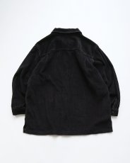 画像2: L.L. Bean BLACK COTTON WIDE WALE CORDUROY BOX SHIRT (2)