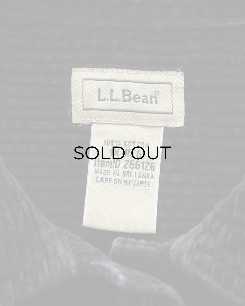 画像8: L.L. Bean BLACK COTTON WIDE WALE CORDUROY BOX SHIRT (8)