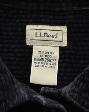 画像8: L.L. Bean BLACK COTTON WIDE WALE CORDUROY BOX SHIRT (8)