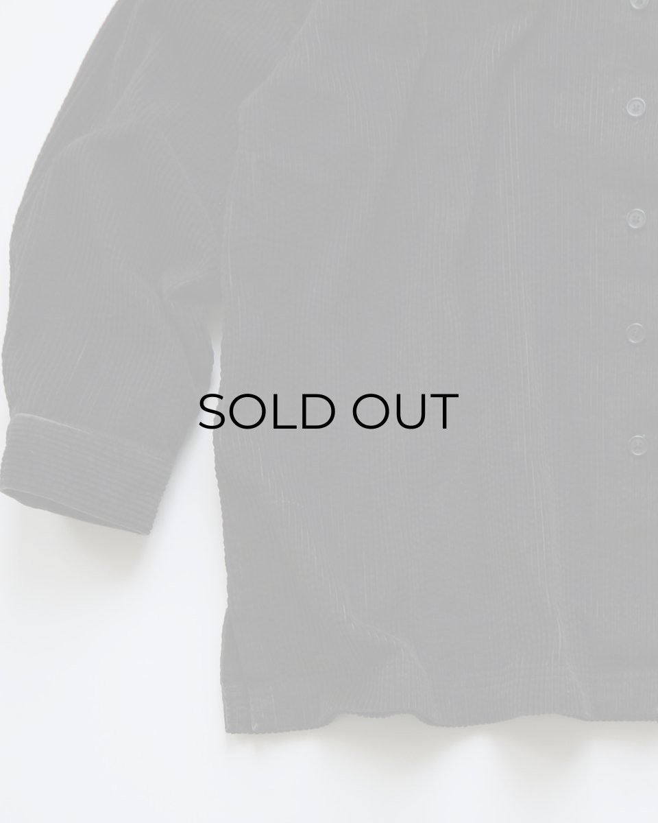 画像4: L.L. Bean BLACK COTTON WIDE WALE CORDUROY BOX SHIRT (4)