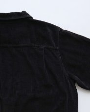 画像5: L.L. Bean BLACK COTTON WIDE WALE CORDUROY BOX SHIRT (5)