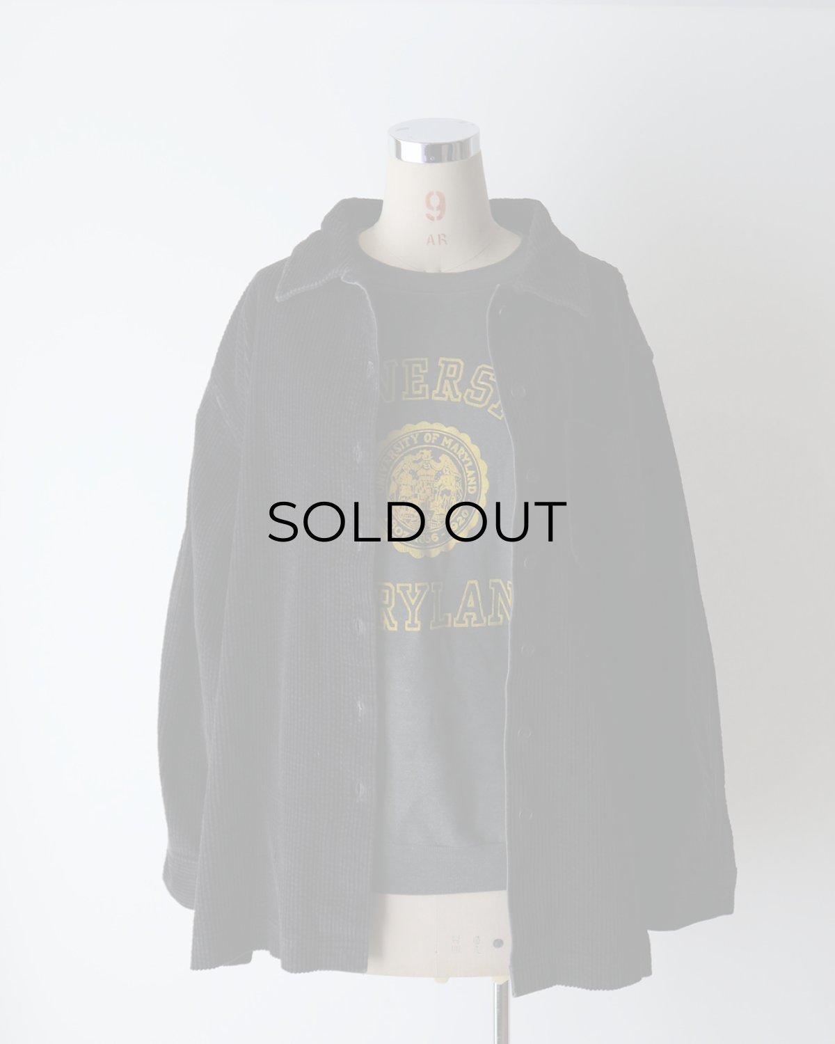 画像9: L.L. Bean BLACK COTTON WIDE WALE CORDUROY BOX SHIRT (9)