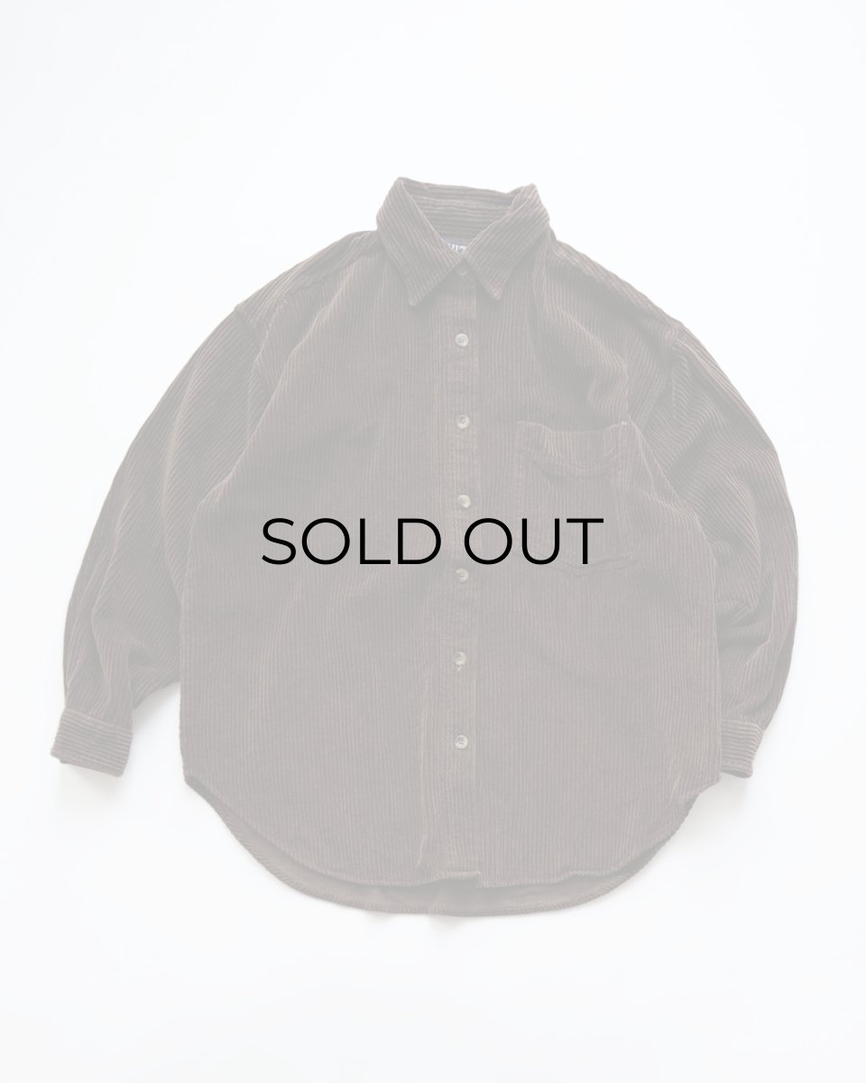 画像1: QUIZZ PLUS COTTON WIDE WALE CORDUROY SHIRT (1)