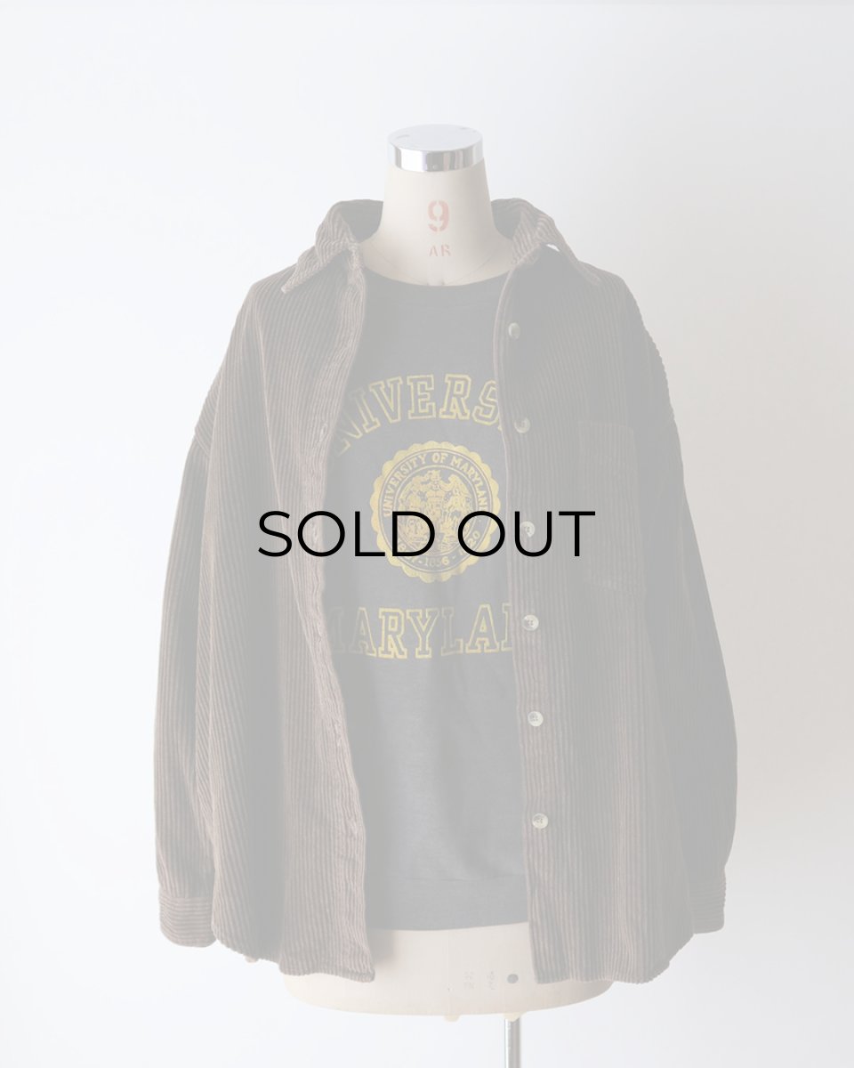 画像10: QUIZZ PLUS COTTON WIDE WALE CORDUROY SHIRT (10)