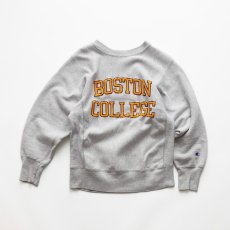 画像1: 80's Champion "REVERSE WEAVE" PRINT CREW NECK SWEAT "BOSTON COLLEGE" (1)