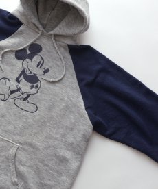 画像3: 80's Disney CASUALS "MICKEY" PRINT 2-TONE SWEAT PULLOVER PARKA (3)