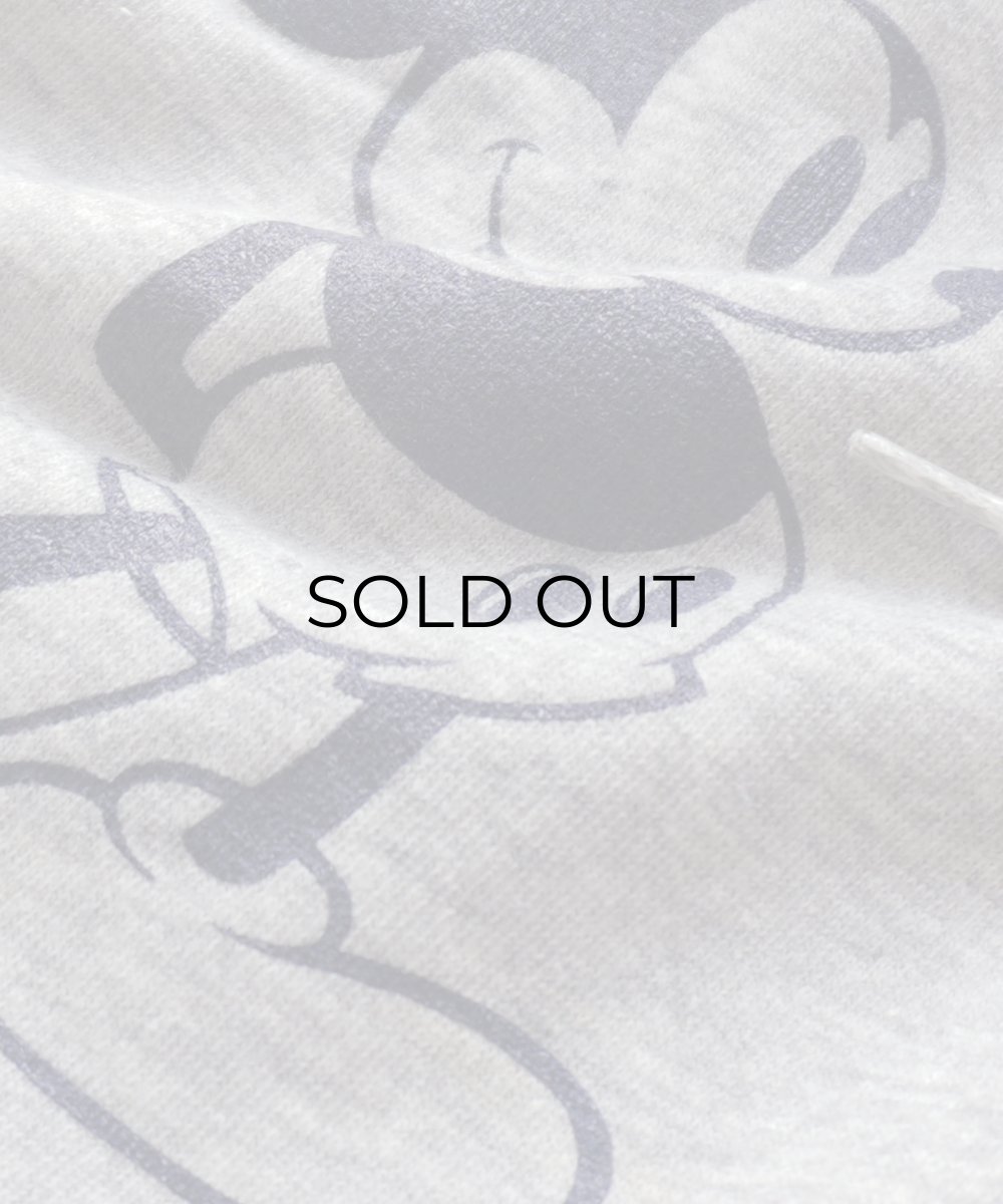 画像7: 80's Disney CASUALS "MICKEY" PRINT 2-TONE SWEAT PULLOVER PARKA (7)