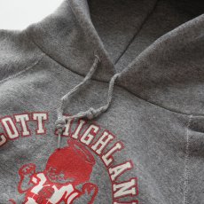 画像6: 〜80's DISCUS W-PRINT HEAVYWEIGHT SWEAT PULLOVER PARKA "SCOTT HIGHLANDS SAINTS" "MADE IN USA" "MINT CONDITION" (6)