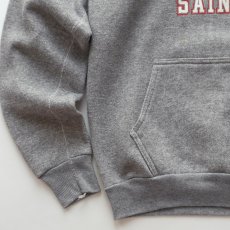 画像4: 〜80's DISCUS W-PRINT HEAVYWEIGHT SWEAT PULLOVER PARKA "SCOTT HIGHLANDS SAINTS" "MADE IN USA" "MINT CONDITION" (4)