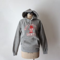 画像12: 〜80's DISCUS W-PRINT HEAVYWEIGHT SWEAT PULLOVER PARKA "SCOTT HIGHLANDS SAINTS" "MADE IN USA" "MINT CONDITION" (12)