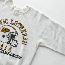 画像3: 〜90's JERZEES PRINT CREW NECK SWEAT "PACIFIC LUTHERAN NAIA" "MADE IN USA" (3)