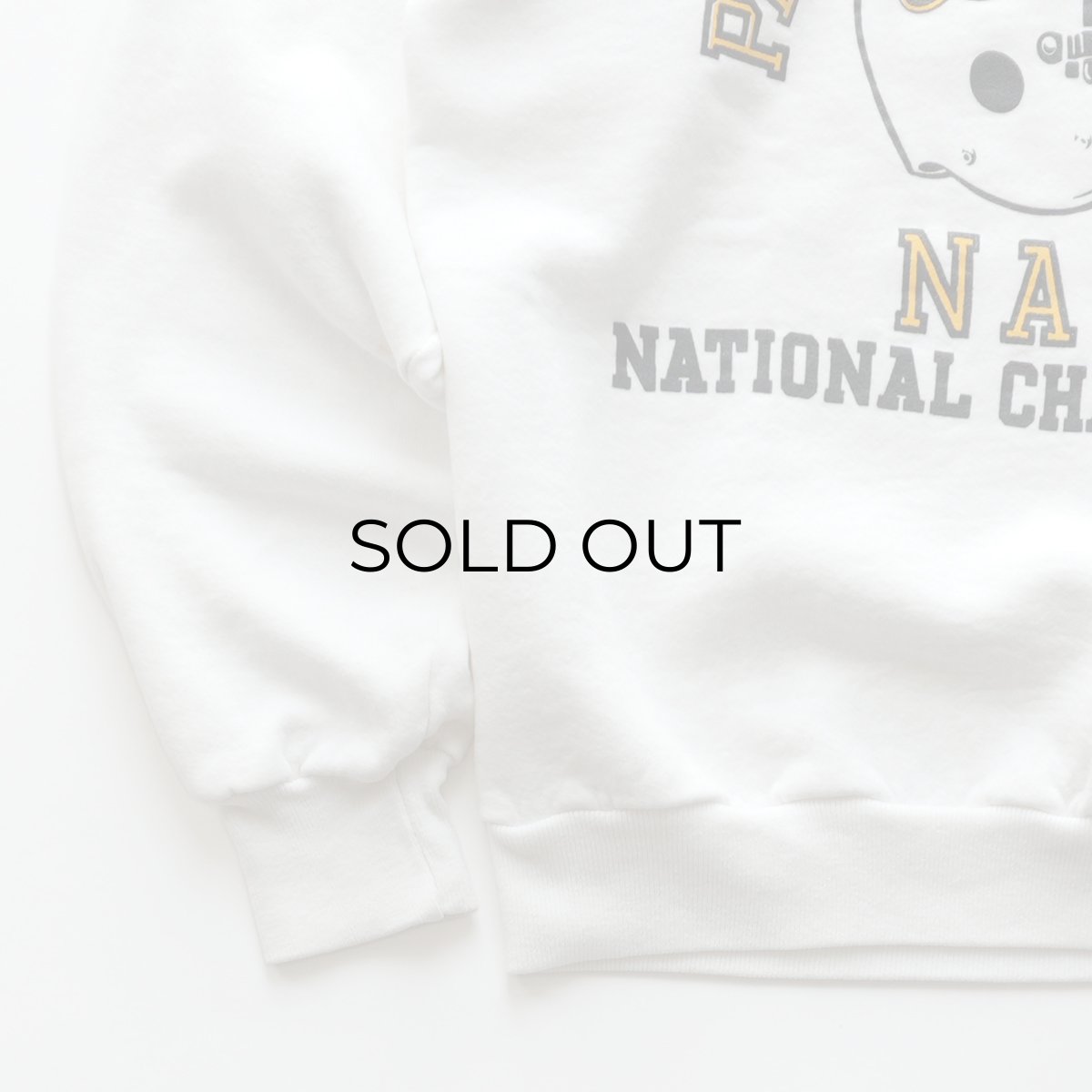 画像4: 〜90's JERZEES PRINT CREW NECK SWEAT "PACIFIC LUTHERAN NAIA" "MADE IN USA" (4)