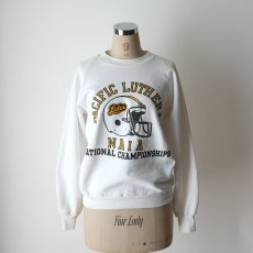 画像12: 〜90's JERZEES PRINT CREW NECK SWEAT "PACIFIC LUTHERAN NAIA" "MADE IN USA" (12)