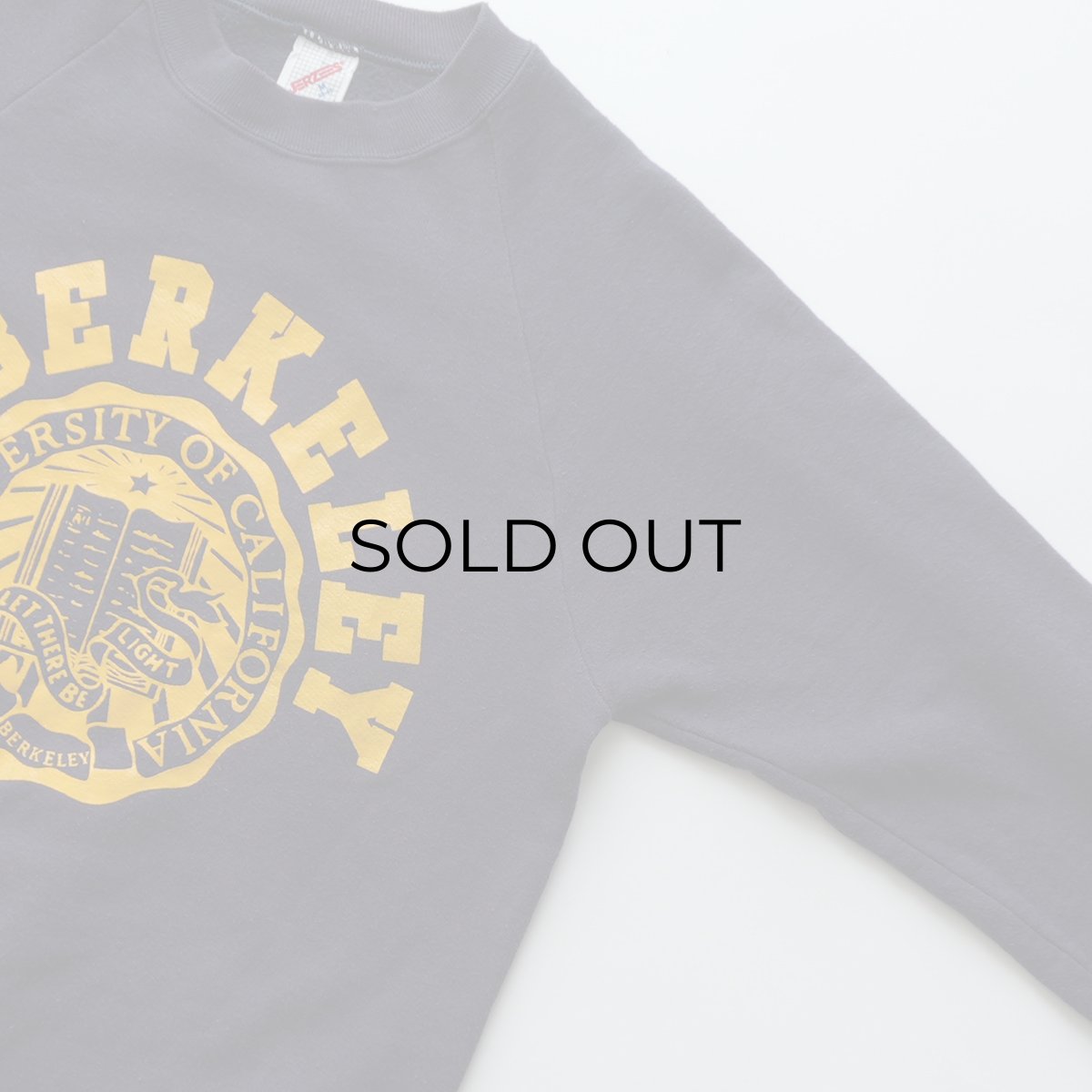 画像3: 〜90's JERZEES PRINT CREW NECK SWEAT "UC BERKELEY" "MADE IN USA" (3)