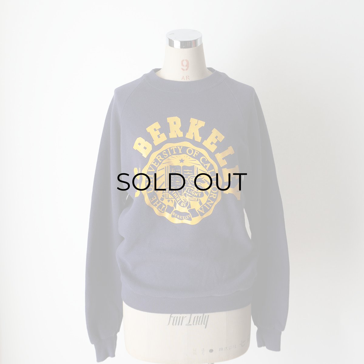 画像9: 〜90's JERZEES PRINT CREW NECK SWEAT "UC BERKELEY" "MADE IN USA" (9)