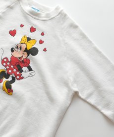 画像3: 80's Disney CHARACTER FASHIONS "Minnie" PRINT CREW NECK SWEAT "MADE IN USA" (3)