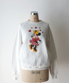 画像10: 80's Disney CHARACTER FASHIONS "Minnie" PRINT CREW NECK SWEAT "MADE IN USA" (10)