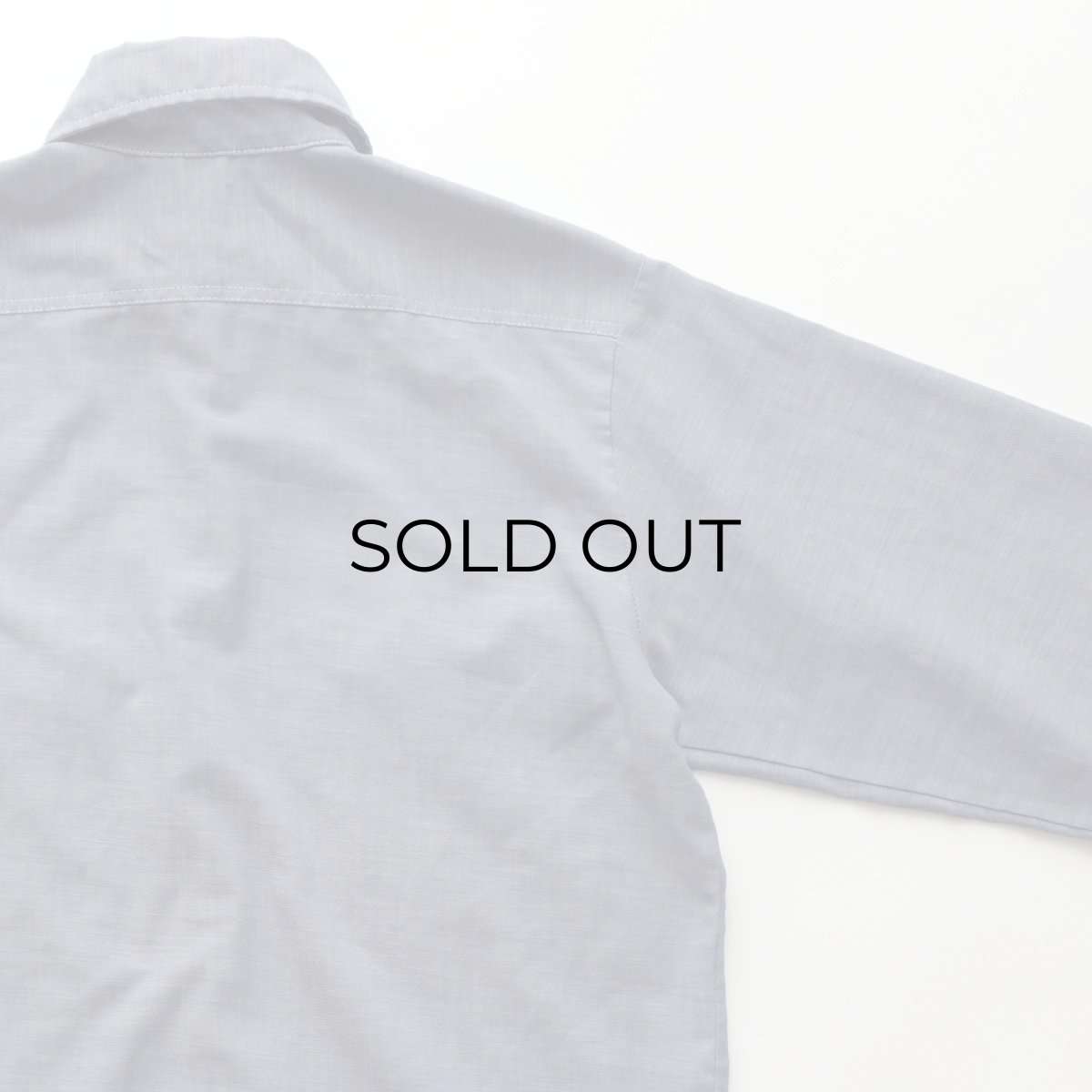 画像5: 70's BIG MAC COTTON POLYESTER CHAMBRAY HAND EMBROIDERED CUSTOM SHIRT (5)