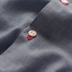 画像8: 70's BIG MAC COTTON POLYESTER CHAMBRAY HAND EMBROIDERED CUSTOM SHIRT (8)