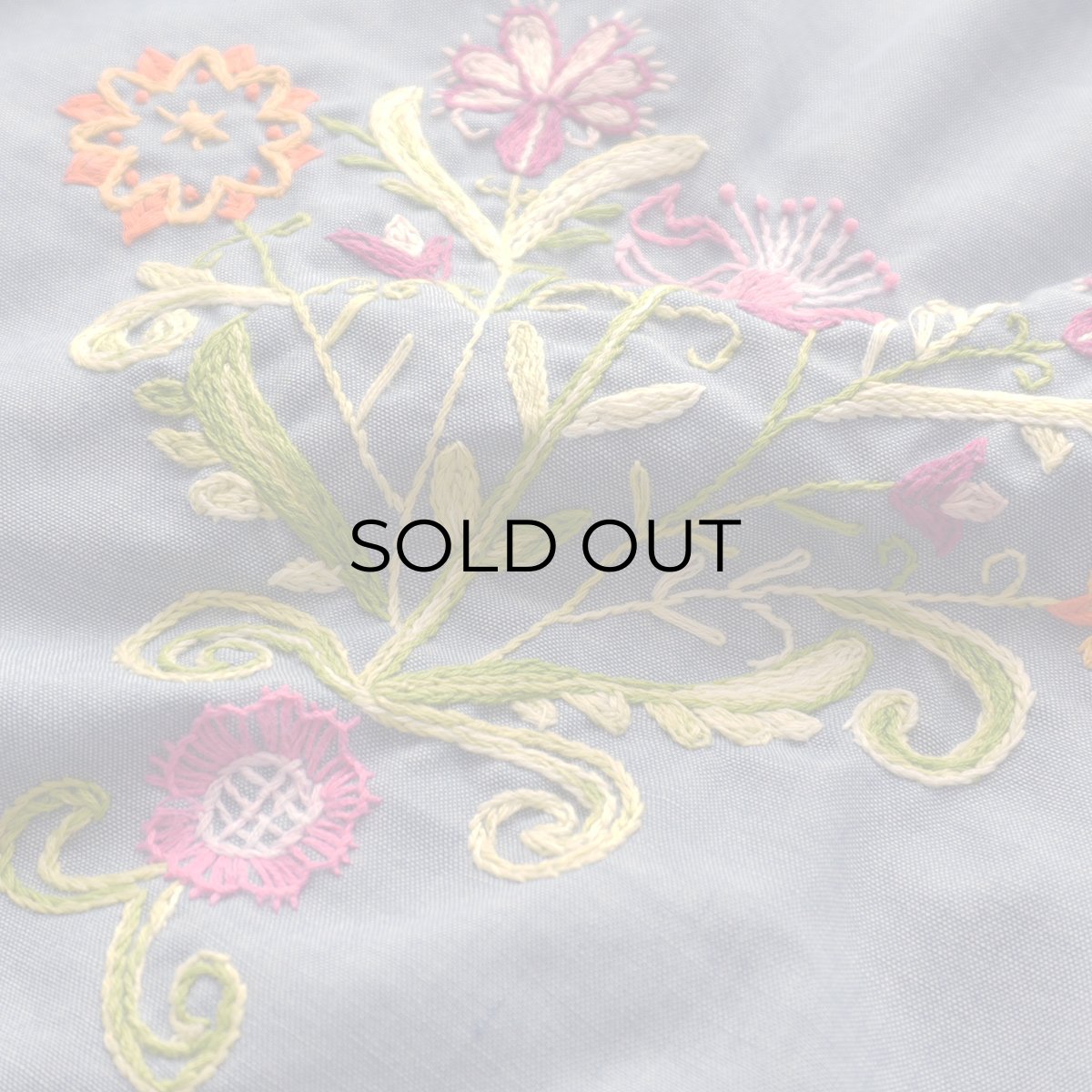 画像10: 70's BIG MAC COTTON POLYESTER CHAMBRAY HAND EMBROIDERED CUSTOM SHIRT (10)